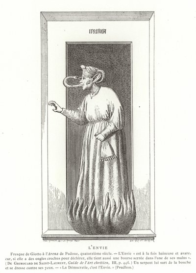 Envy by Giotto di Bondone